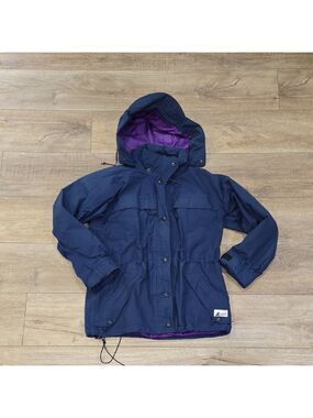 Retro 90's Women's MEC Navy Hooded Anorak Gorpcore Jacket